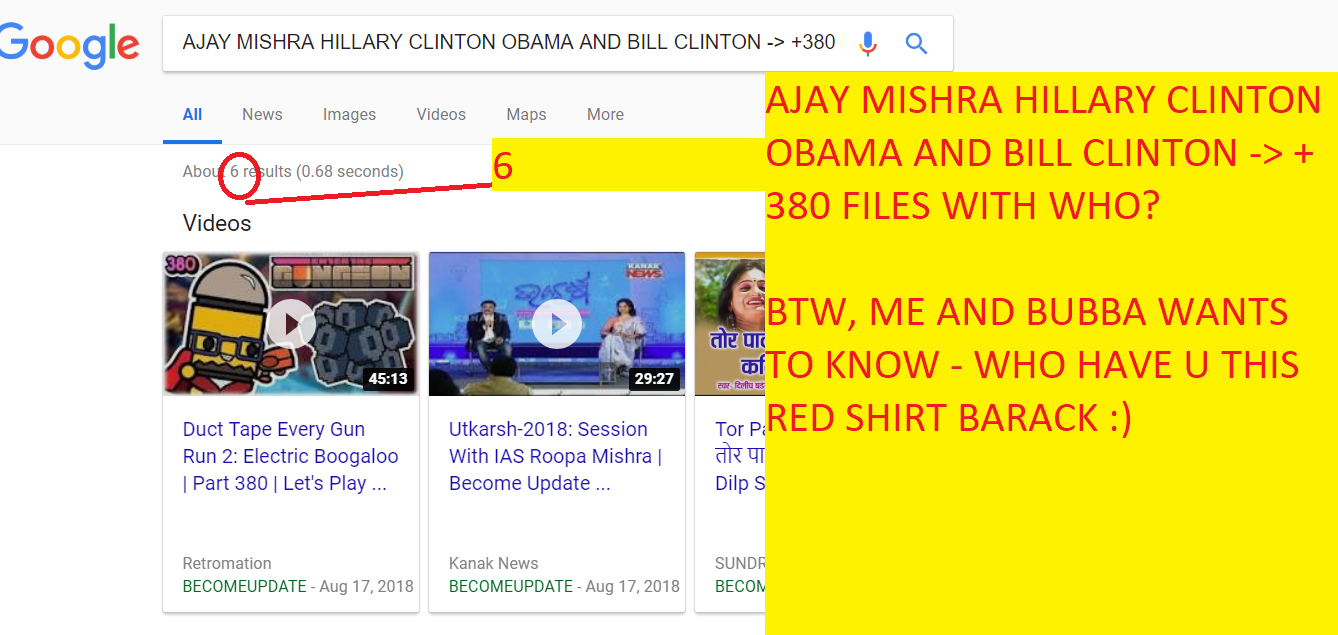 AJAY MISHRA HILLARY CLINTON OBAMA AND BILL CLINTON +380 FILES WITH WHO