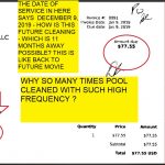 POOL TIDAL POOL $77.55 CHARGE FOR DECEMBER 9 2018 CLEANING