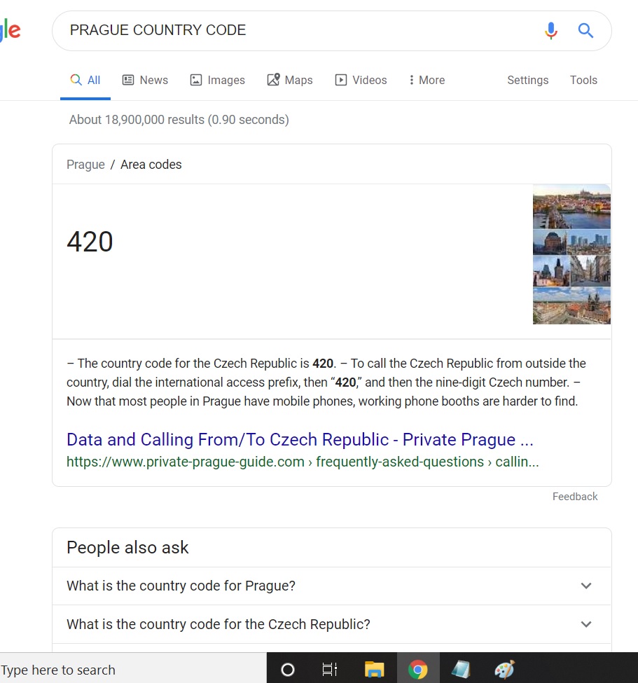 PRAGUE NUMBER IS 420