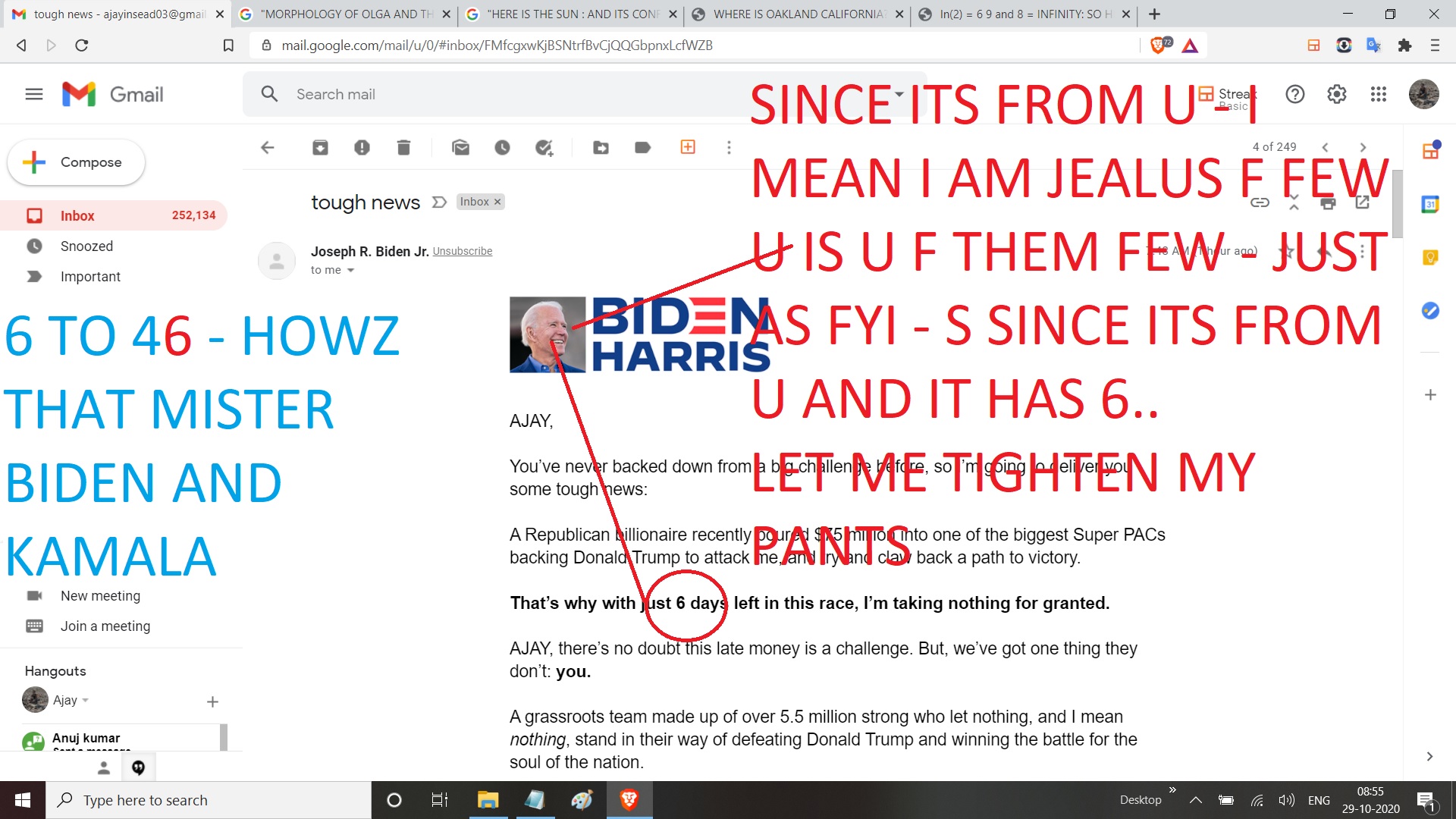 6 TO 46 - HWZ THAT MISTER BIDEN AND KAMALA