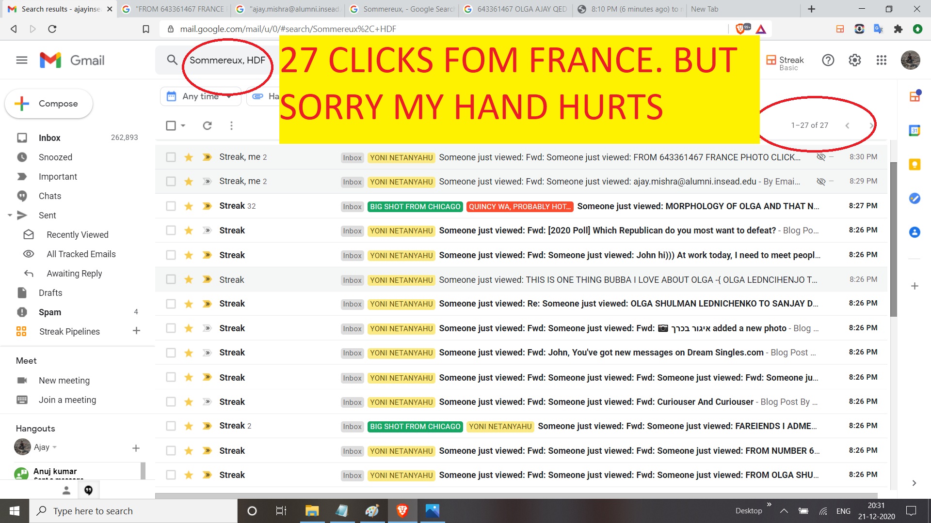 27 CLICKS FOM FRANCE. BUT SORRY MY HAND HURTS