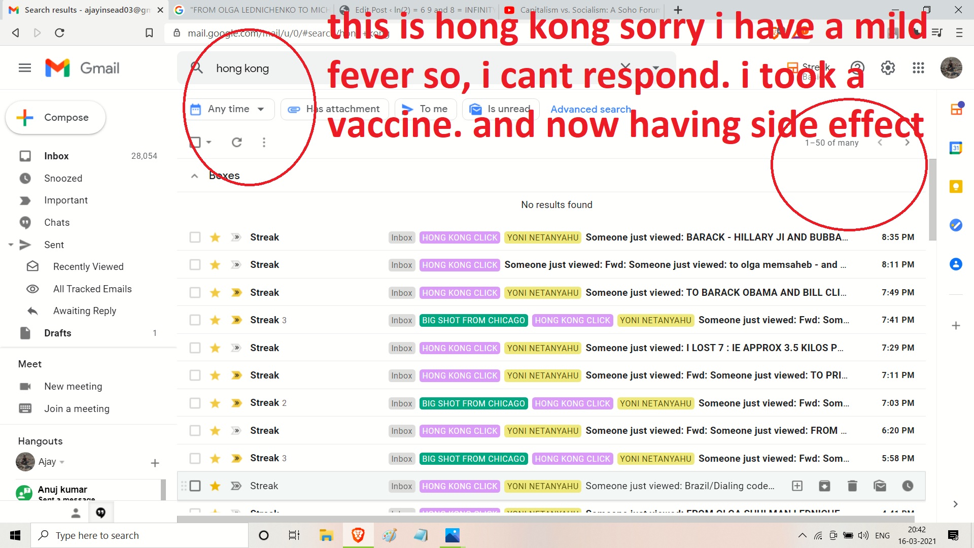 this is hong kong sorry i have a mild fever so, i cant respond. i took a vaccine. and now having side effect