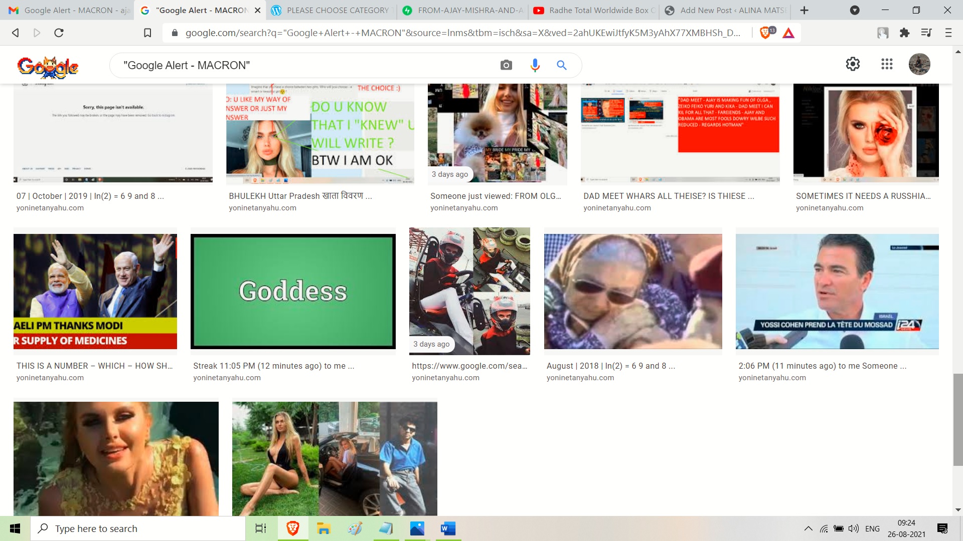GOOGLE ALERT EMMANUEL MACRON GOOGLE ALERT THE GIRL IN THIS IMAGES IS ALINA MATSENKO AND THAT BOY IS AJAY MISHRA NUMBER 643361467 AND THIS GUY IS MOSSAS FORMER HEAD YOSSI COHEN AND IT HAS NETANYHU ND MDI ALSO