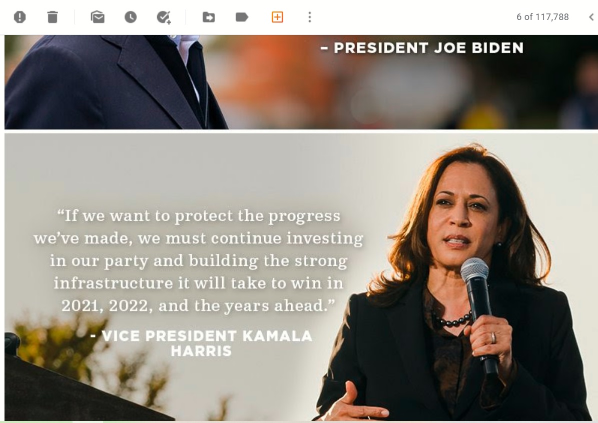 KAMALA HARRIS MESAGE TO AJAY MISHRA - INFRACTURE AND MOEY FOR ELECTIONS