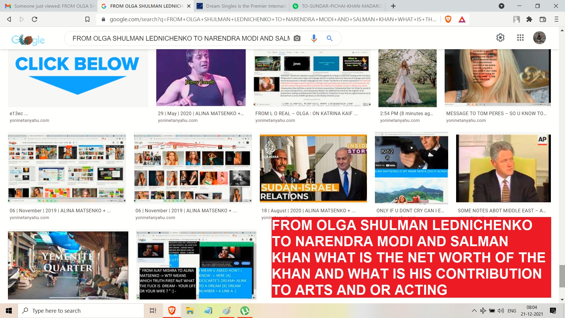 FROM OLGA SHULMAN LEDNICHENKO TO NARENDRA MODI AND SALMAN KHAN WHAT IS THE NET WORTH OF THE KHAN AND WHAT IS HIS CONTRIBUTION TO ARTS AND OR ACTING..
