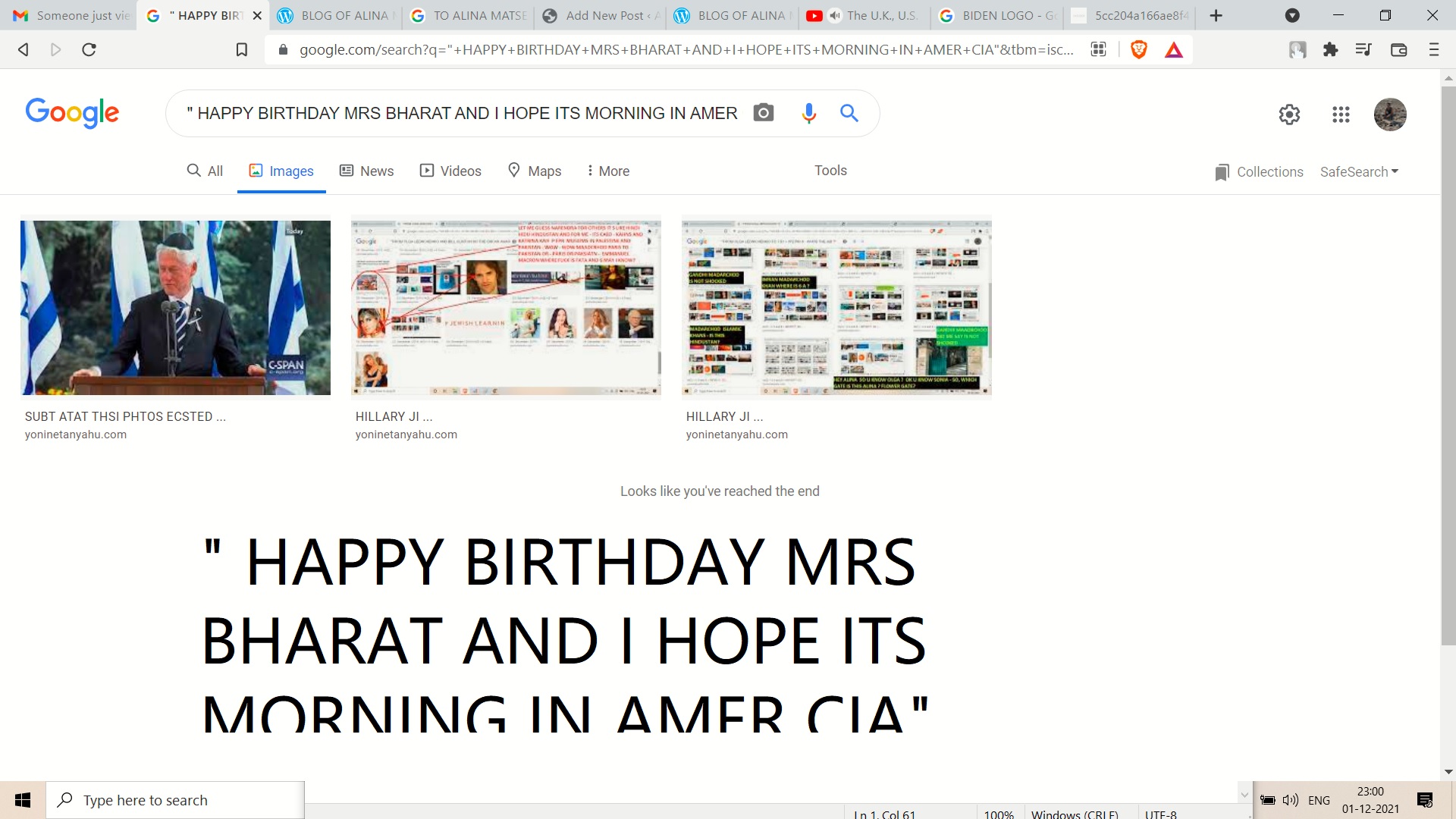 HAPPY BIRTHDAY MRS BHARAT AND I HOPE ITS MORNING IN AMER CIA