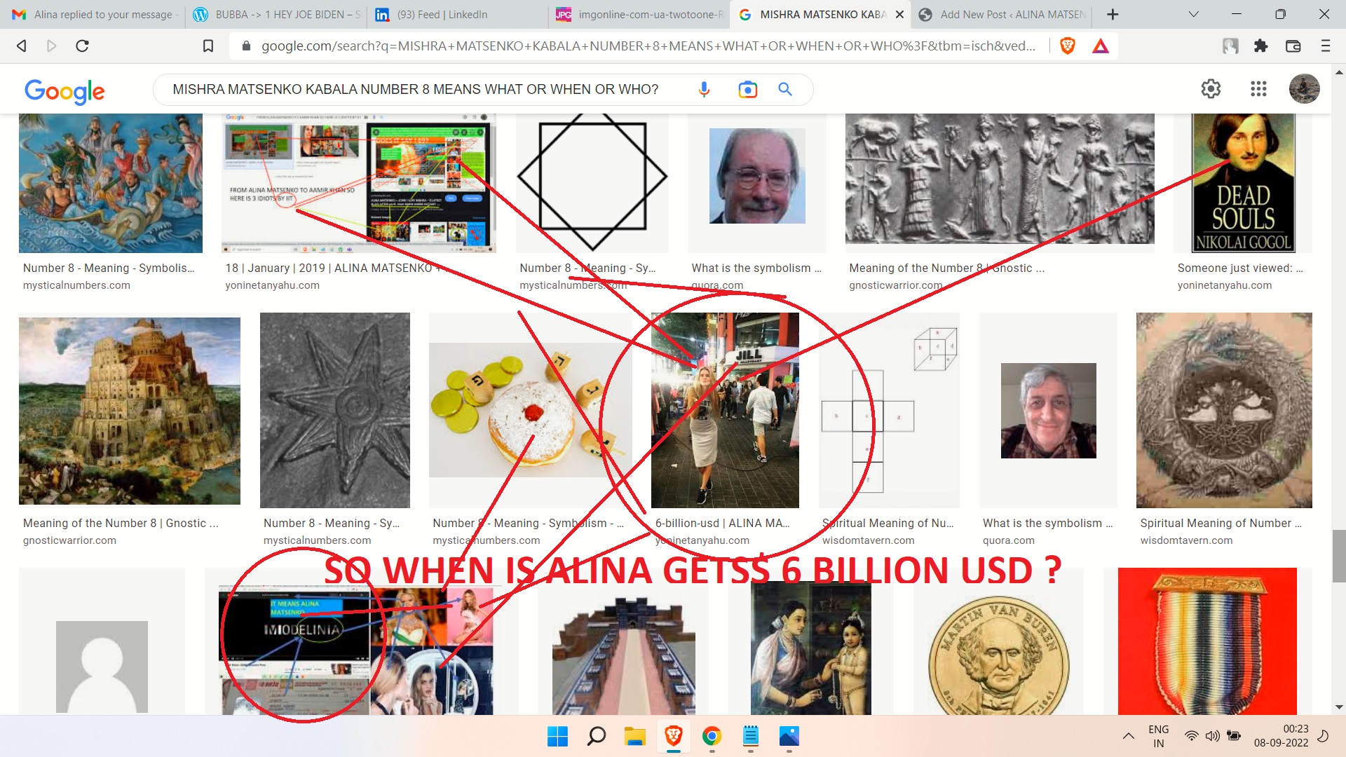 MISHRA MATSENKO KABALA NUMBER 8 MEANS WHAT OR WHEN OR WHO - JOE BIDEN IS JEW OR FUNNY ----WOW SPEIL ERG AND SNAJAY DUTT AND BIBI NETANAYHU AND CLINTONS... WOW $ 6 BILLION USD
