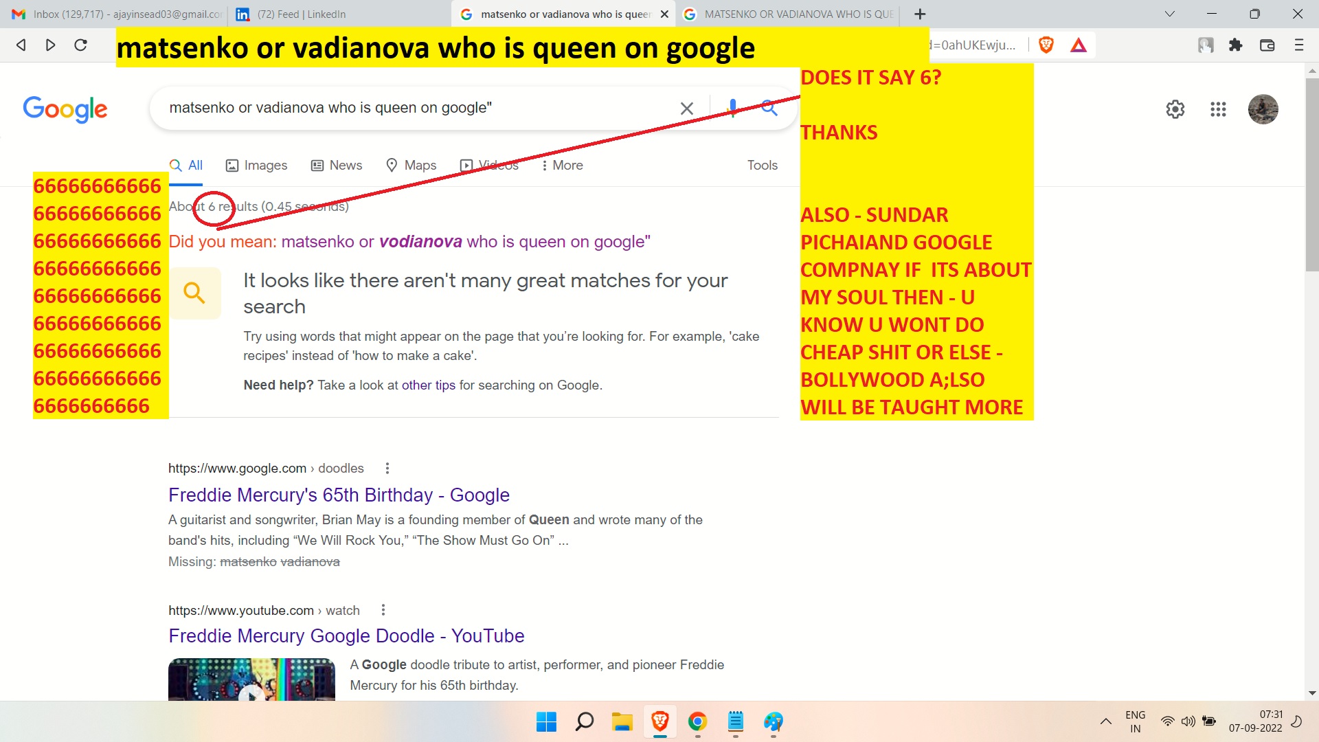 matsenko or vadianova who is queen on google -