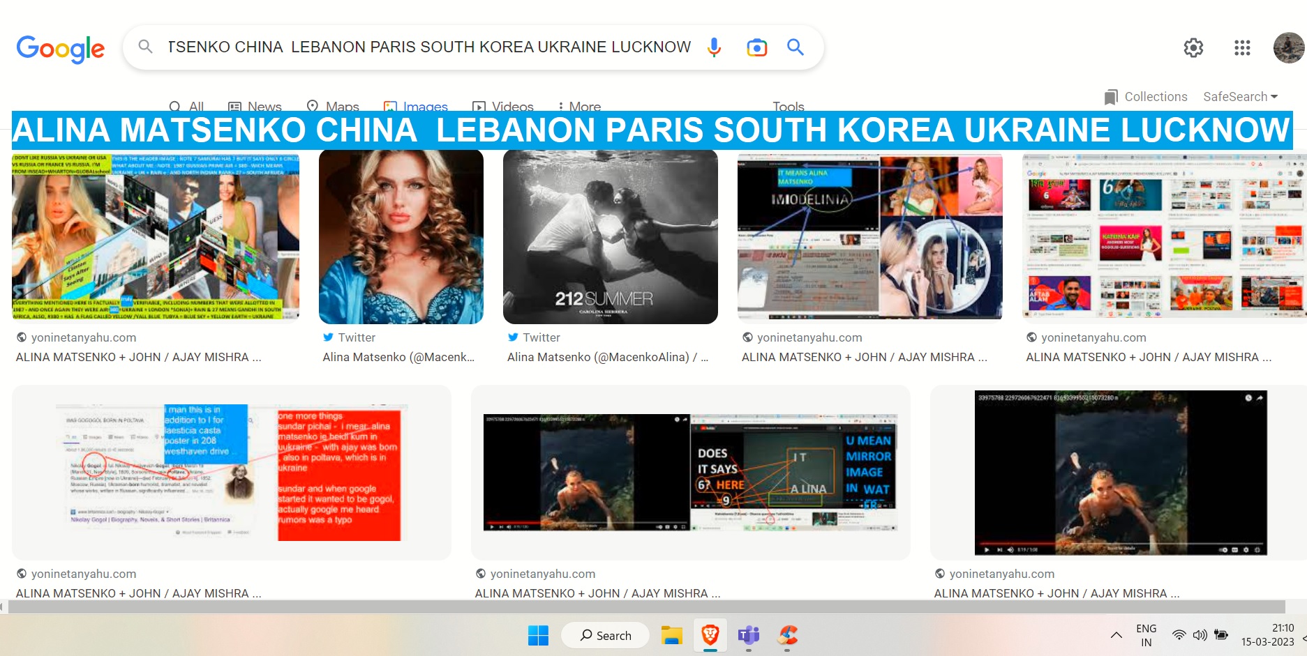 ALINA MATSENKO CHINA LEBANON PARIS SOUTH KOREA UKRAINE LUCKNOW MISSION VISION STORY AND COMMUNICATION MATSENKO MISHRA TRUE LOVE STORY
