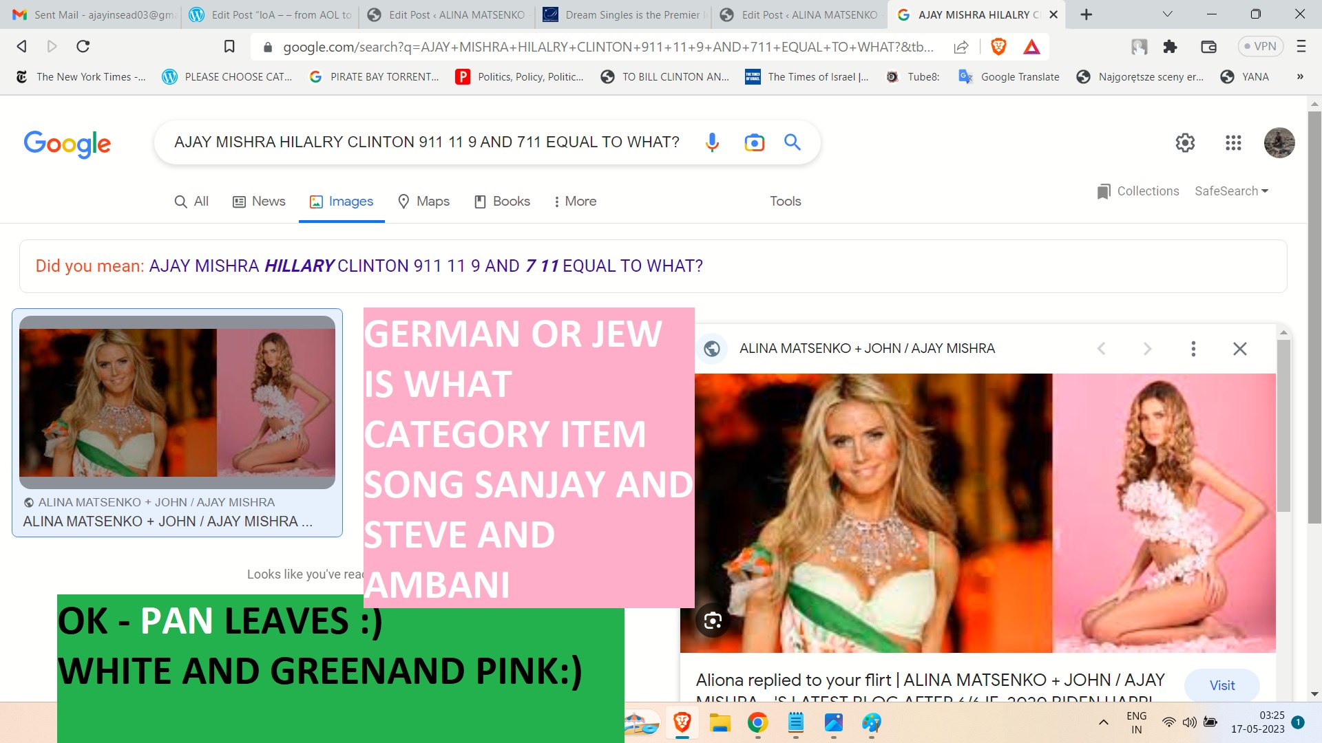 FROM THE DEAD SONEI TO HER ICON AND IDOL HILLARY -> []1 U WENT TO DIAN ;S FUNERAL - NOT MINE [2] U SAI 711 - GANDHI AND GASOLINE OR PETROL MEANS ? KATMNADU AND ALINA [3] HECE - BEYONCE GAFFI SHITAMBANI AND 711 ? SPETRRY COMPARES TO AJAY MISHRA HILARY LLCINTON - 9 11 AND 11 9 AND 711 EQUAL TO? -> PS: IN LUCKNOW THEY WORSHIEPD U AND AMRMATMEPLE AND 6 - I KNWO HE IS NOT STAR - BU T IS HEEUL TO ZERO RO NEGATIVE? - SO CONTRBUTIN S OF SION FO 3RD WODLD SHIT ND  MAHTAM GANDHI MADARHOF TO 6 CONTIENIEN EUAL TO MROE TA GERTER THAN ANDLSS THAT OF ALL MEN ALL STRS FROM  KENNEDY TO MODI TO BIDNE ? IS CALED :) HILALRYJI UWLL BE PREISNDET IF THERE IS REINCRANATION OF :) AJAY MSIGR AND VBILL CLINTN ALLWOED TO SPEAK IF NOT SPEECH TO YOUR SHIT  LOWLY IN EVEN NETWROTH COMOAED TO JAJAY - LET ALONE IN BRAINA DN BRAWN - IS THIS UNCELAR TO U HILLLARY ? CAN U SPEAK LIEK AJAY  DES AND D AND CAN  WELL UCAN IF? YEAH THE ICON OF THE EJWS - JES MAADRHDO EHARD WORD YONI? - SO, TAHTS THE ANSEER TO RESOLVE ALL EMANS ALL EMANS ALL - EBVSU E AMAM- MRONING NIN 6 CONTIET CAL CNETER AND 711 ACCENT - ATCLLY EH DOENT HAVE  7 11 ACCENT OK BARACK -  SO, HIILARY - HE LOEVS U - NOT JST U KNWO HIS GDOS GOD THE BILL :)   Thanks in Advance, SincerelyAjay 