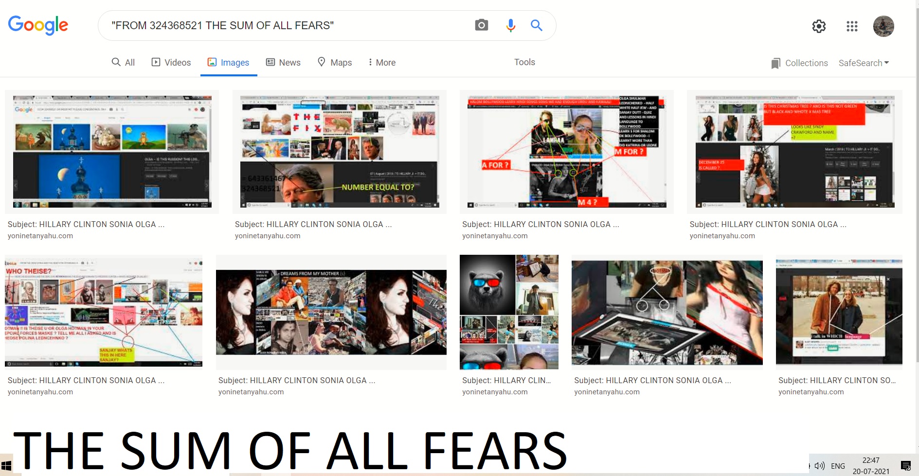THE SUM OF ALL FEARS